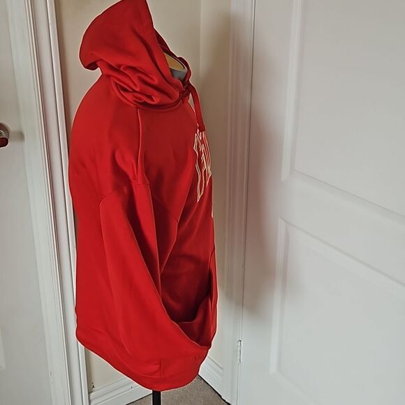 NHL Men's Hockey Calgary Flames Hoodie Long Sleeves Sweater Medium Red - Picture 5 of 16